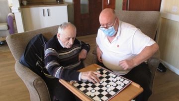 A good game of draughts for Birkenhead Resident